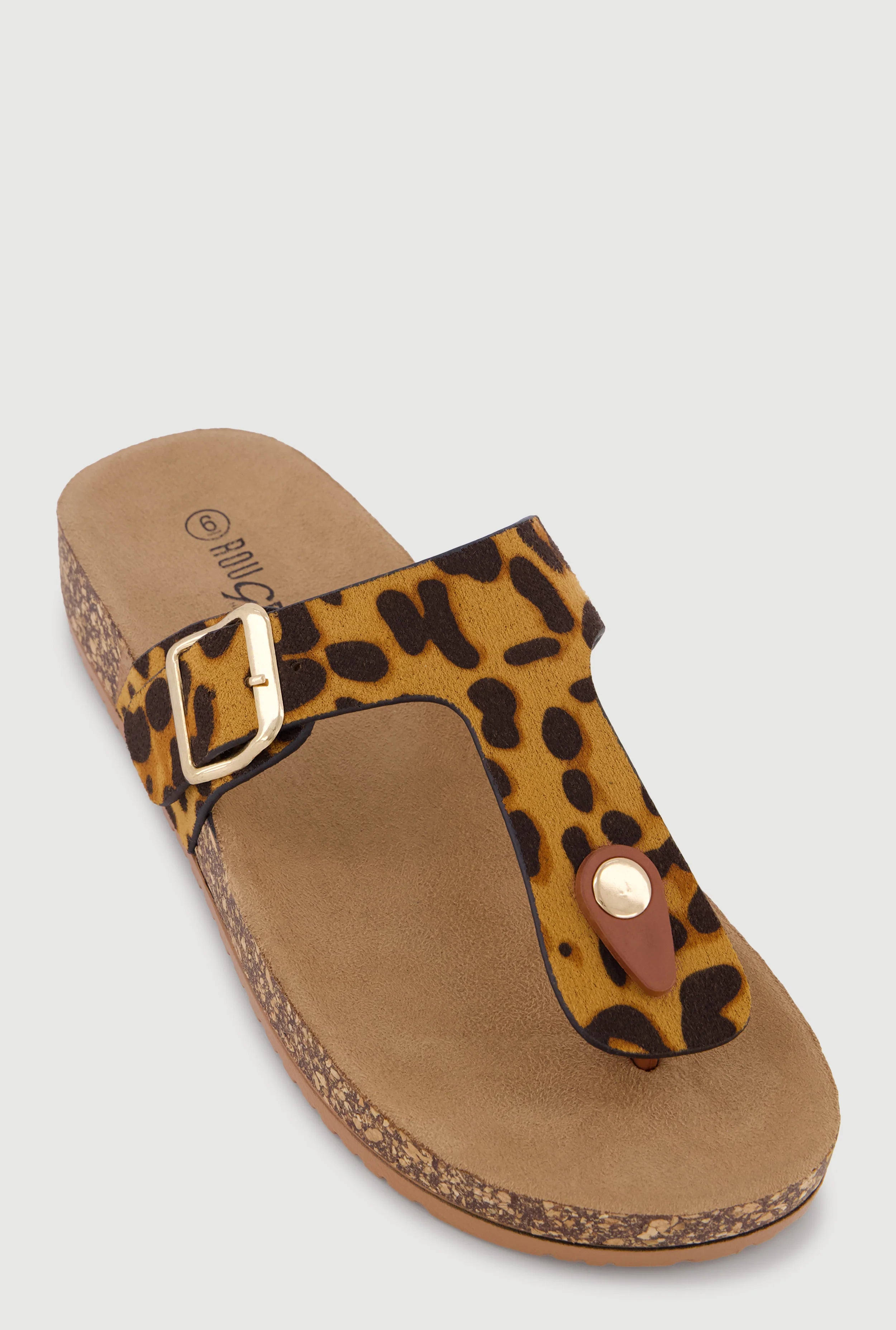 Leopard print slippers
