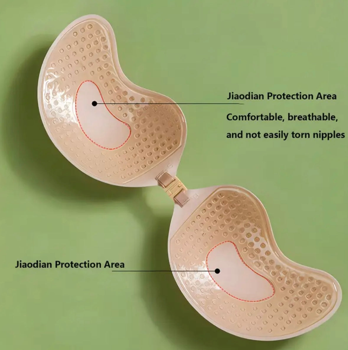 Set of 2 pairs of strapless, backless push-up bras, beige & black, mango shape