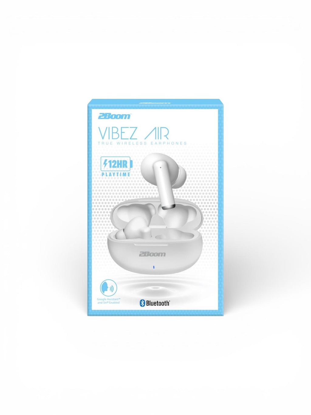 2Boom Zoom Vibez Air wireless earbuds-  White