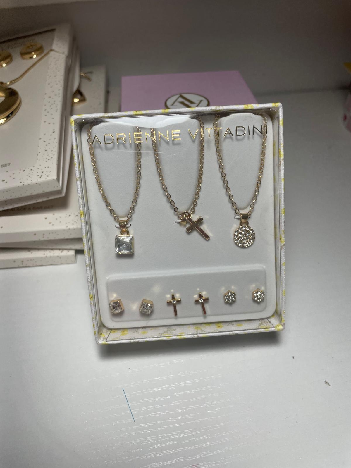 Adrienne Vittadini Gold and stud Jewelry set