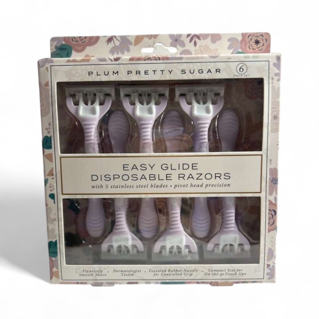 6 Plum Pretty Sugar 5 blade disposable razors