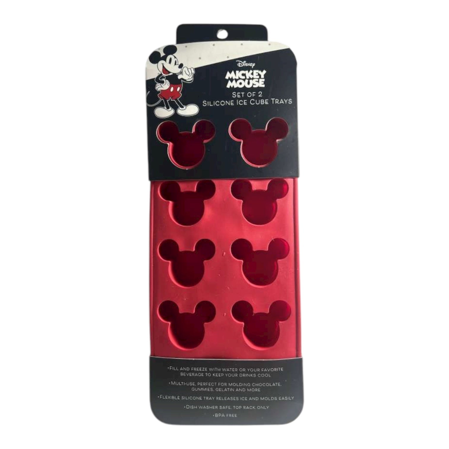 Mickey Mouse Red silicone Ice cube trays