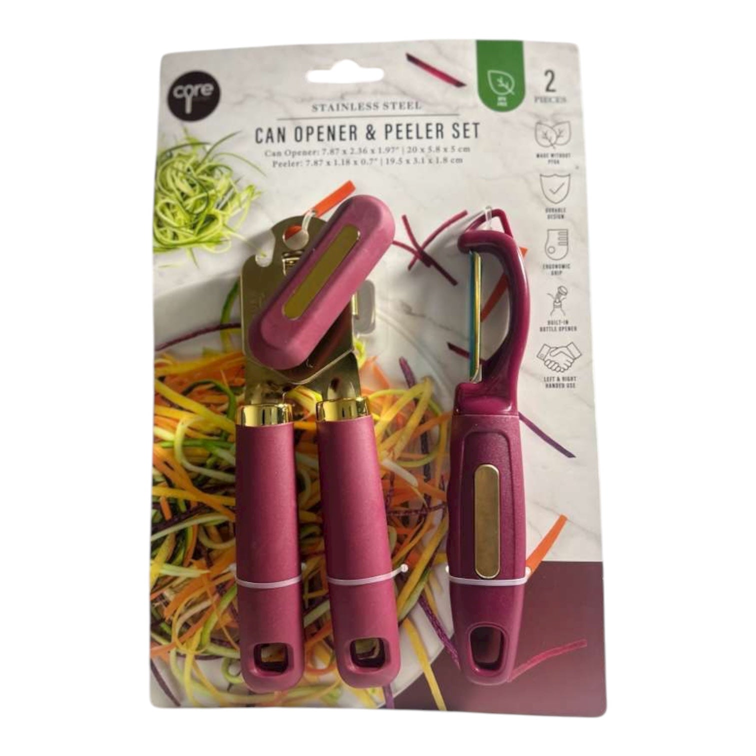 Core Can opener and peeler set