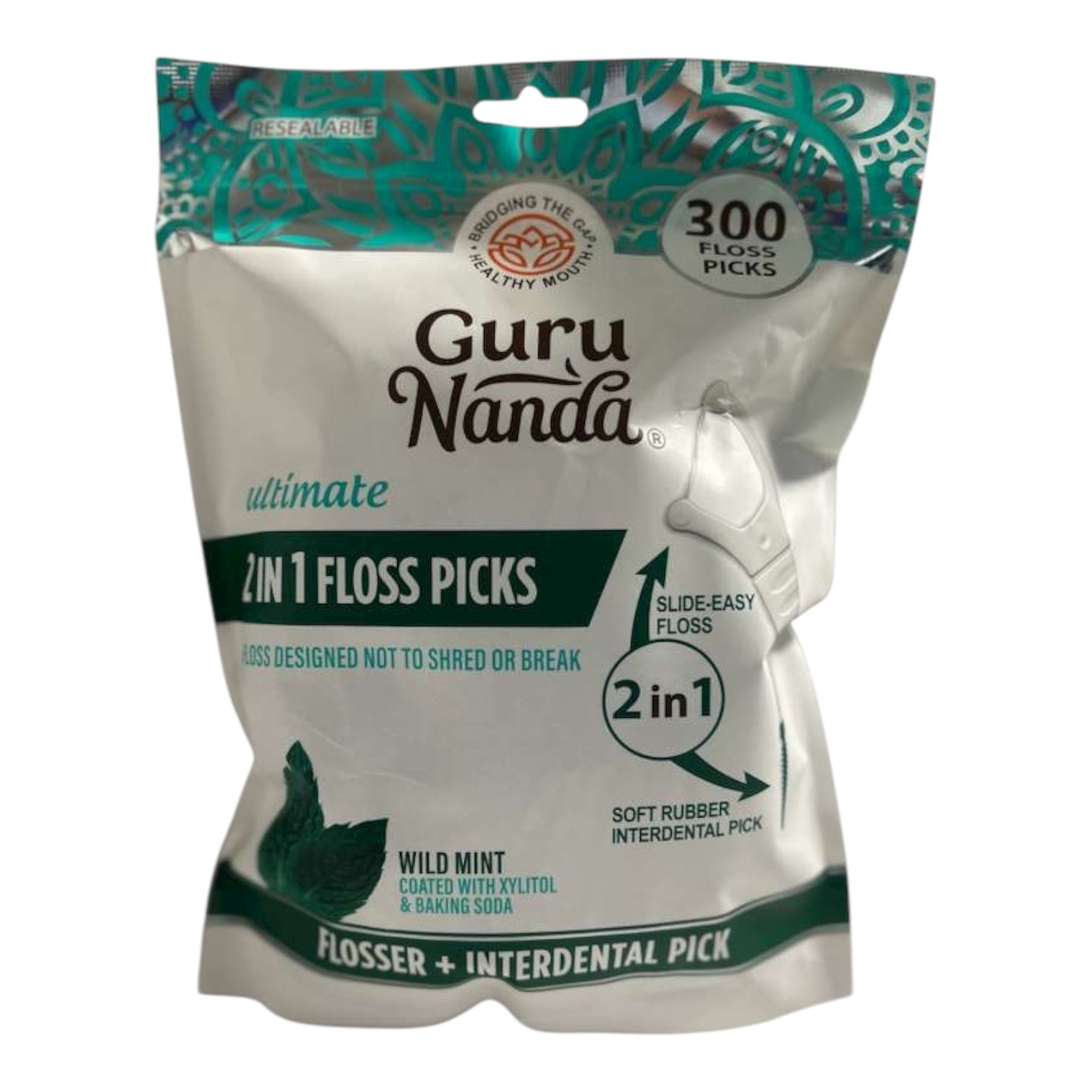Guru Nanda dental floss - 300 pieces