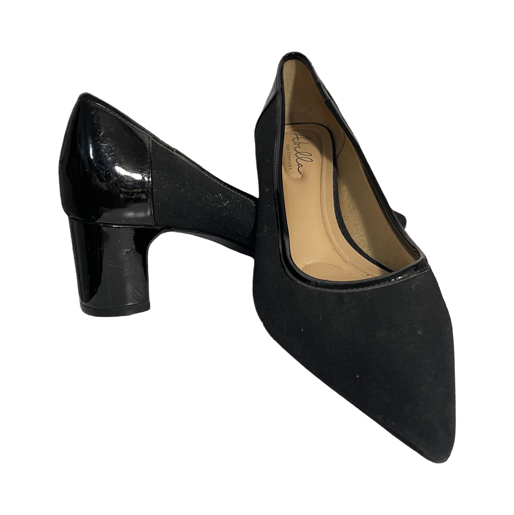 Black box-heeled shoes(pre-Owned)