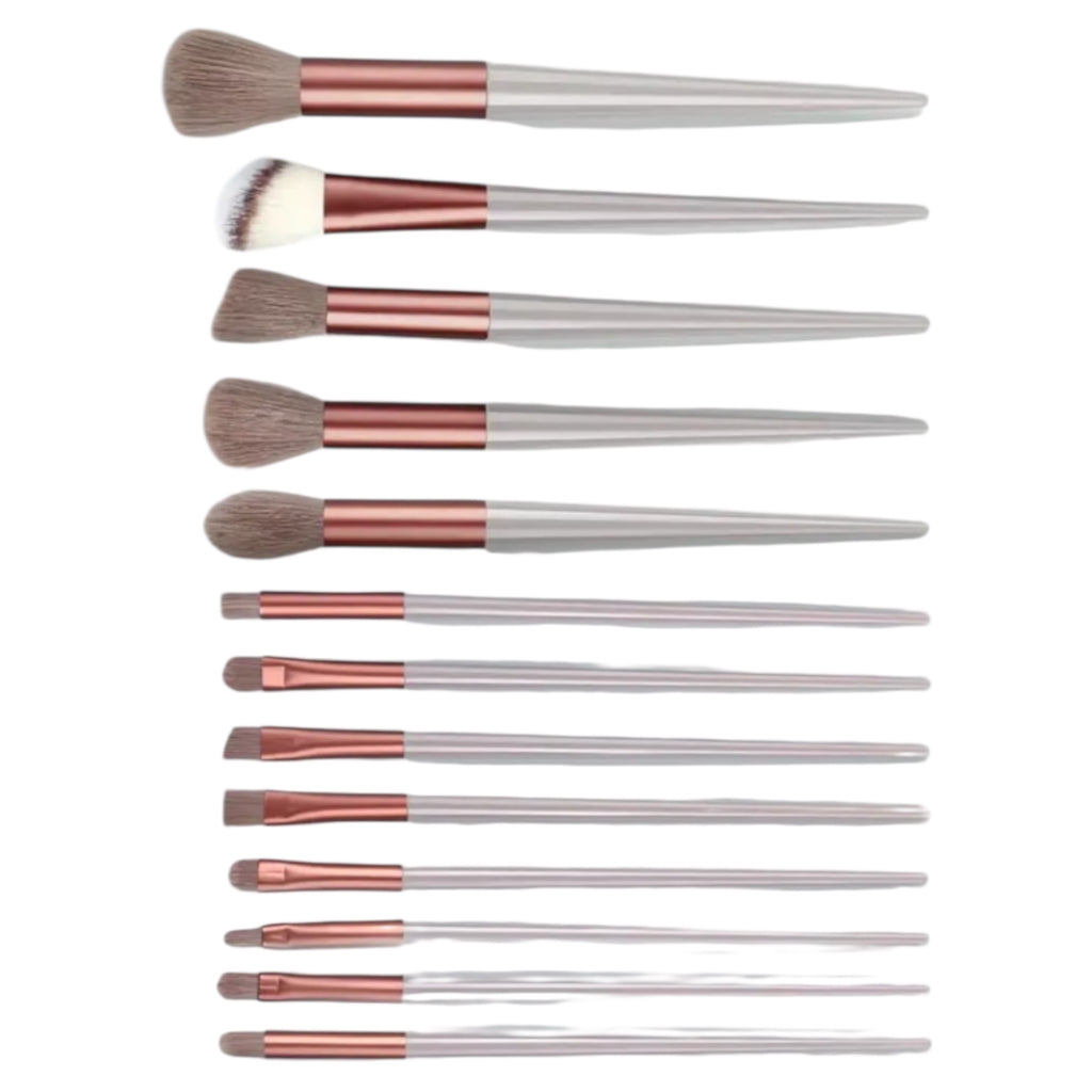 Set of makeup brushes and accessories, hair band, wrist bands, foundation brushes