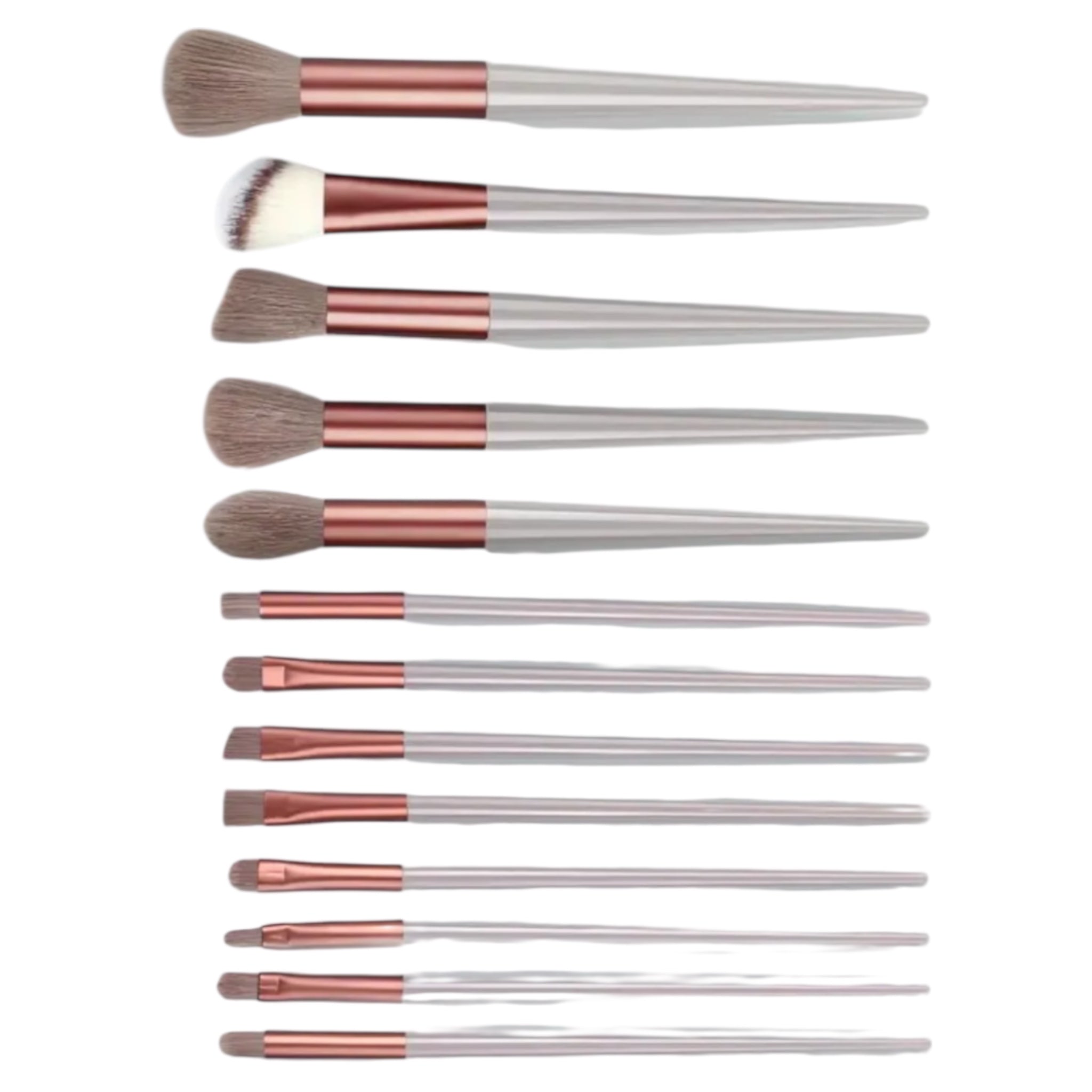 Set of makeup brushes and accessories, hair band, wrist bands, foundation brushes