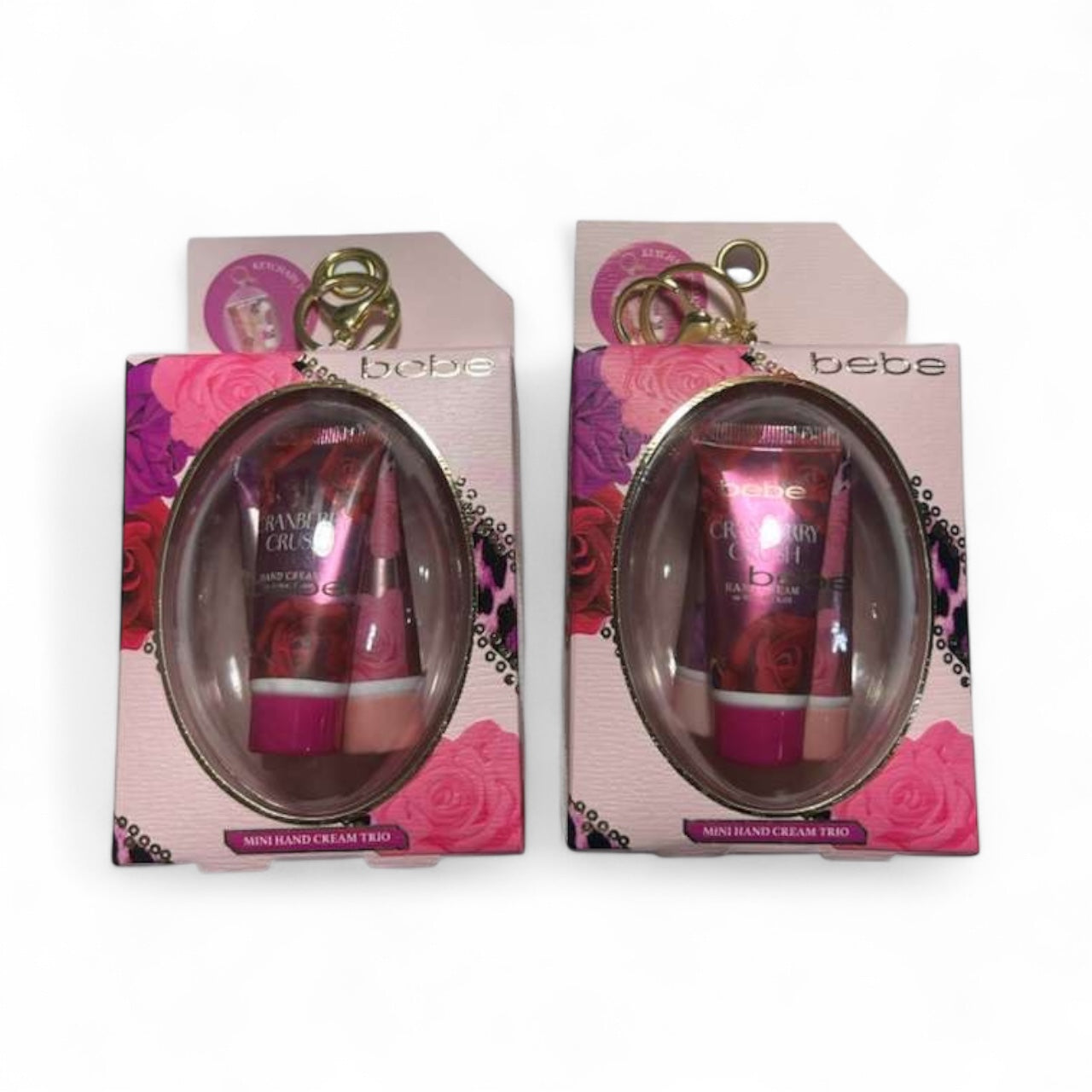 Bebe mini hand cream trio with keychain