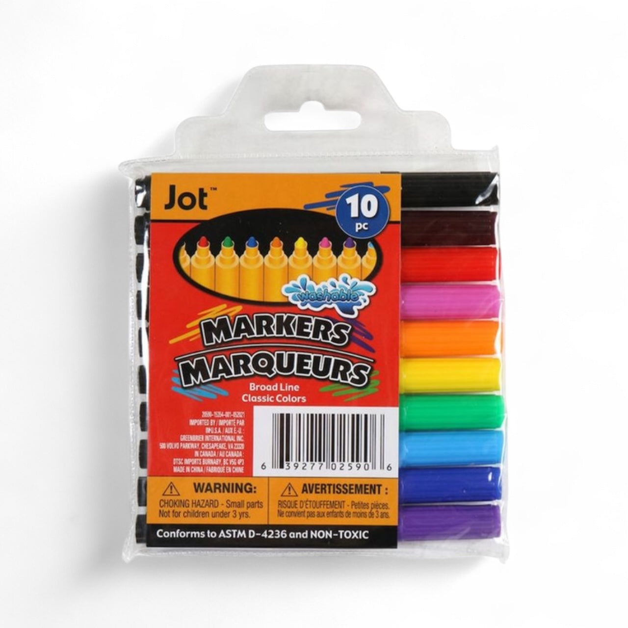 Jot 10 pcs broad line markers