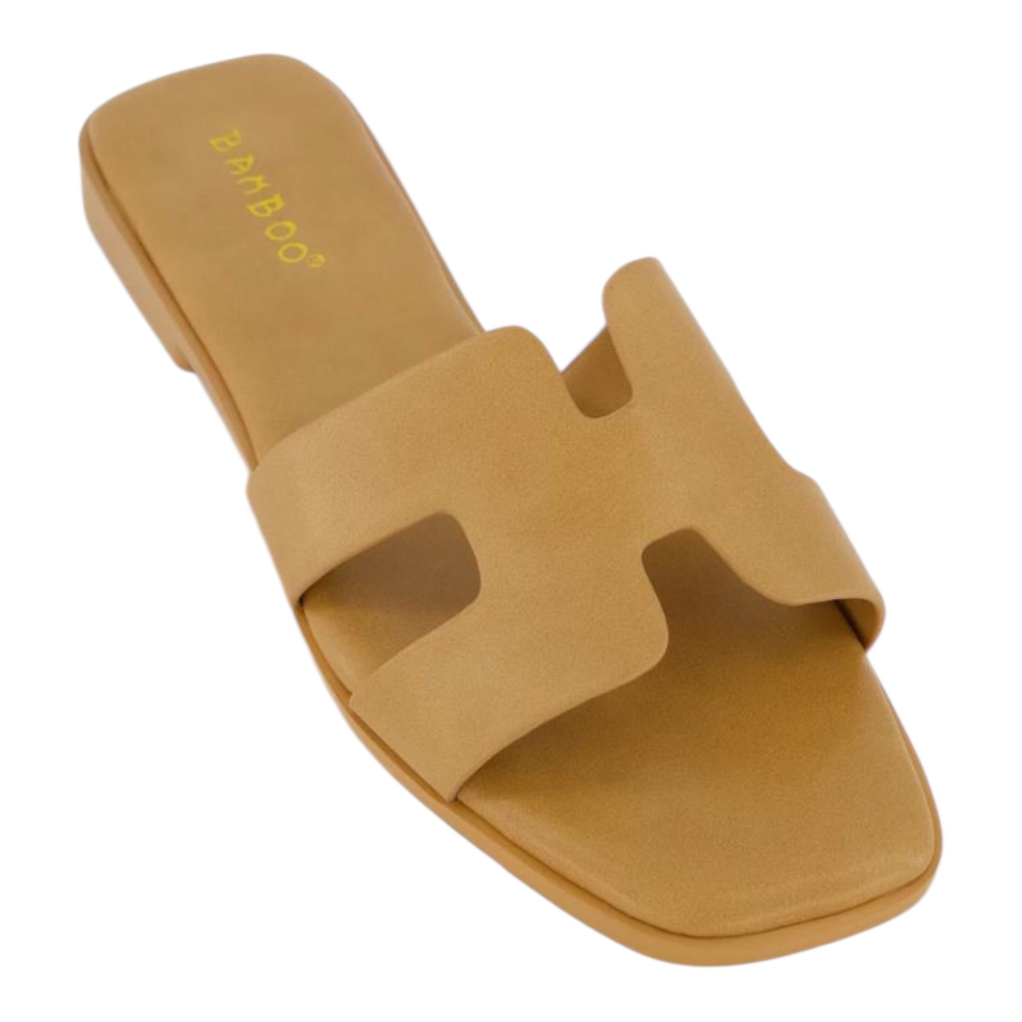 Beige and brown sandal with open design