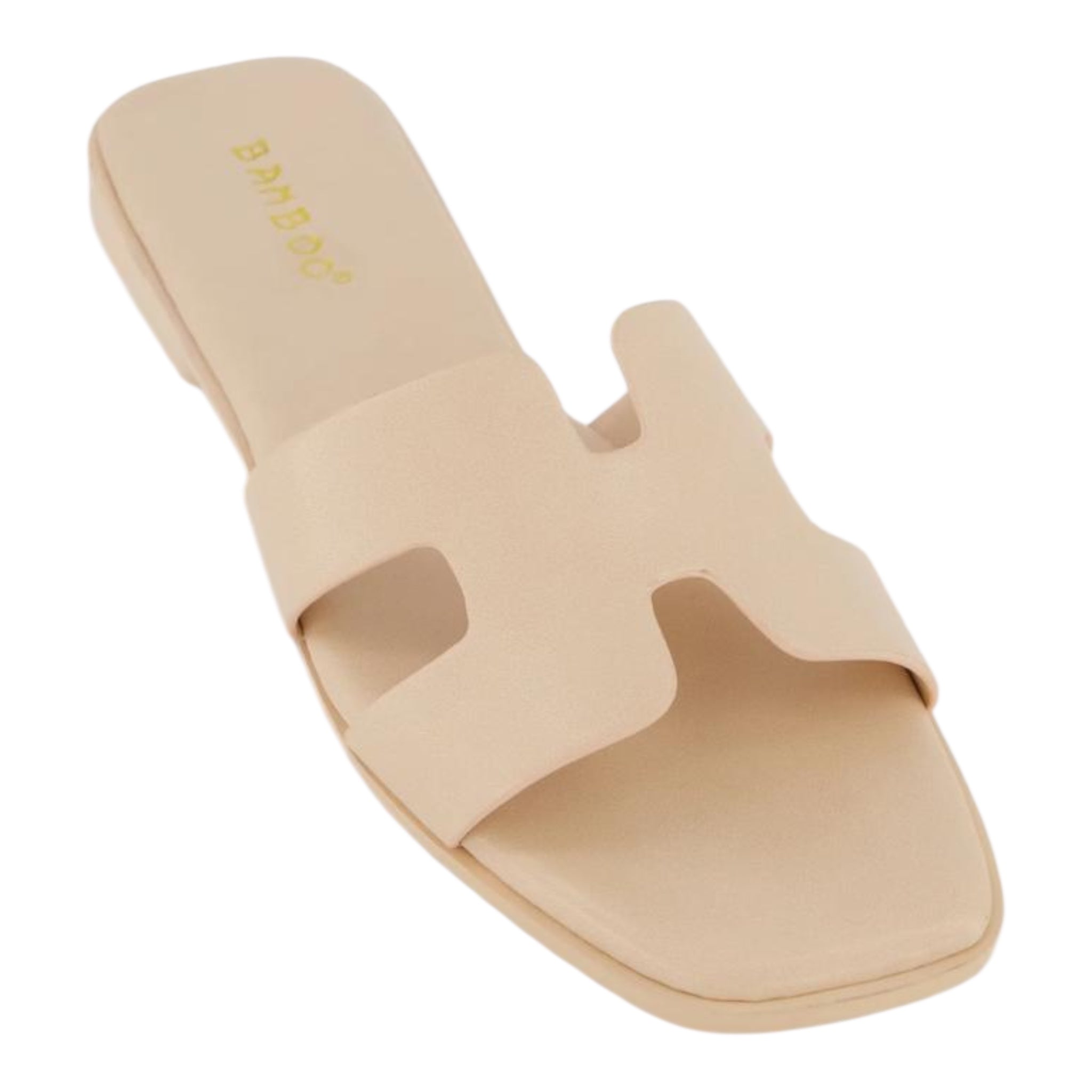 Beige and brown sandal with open design
