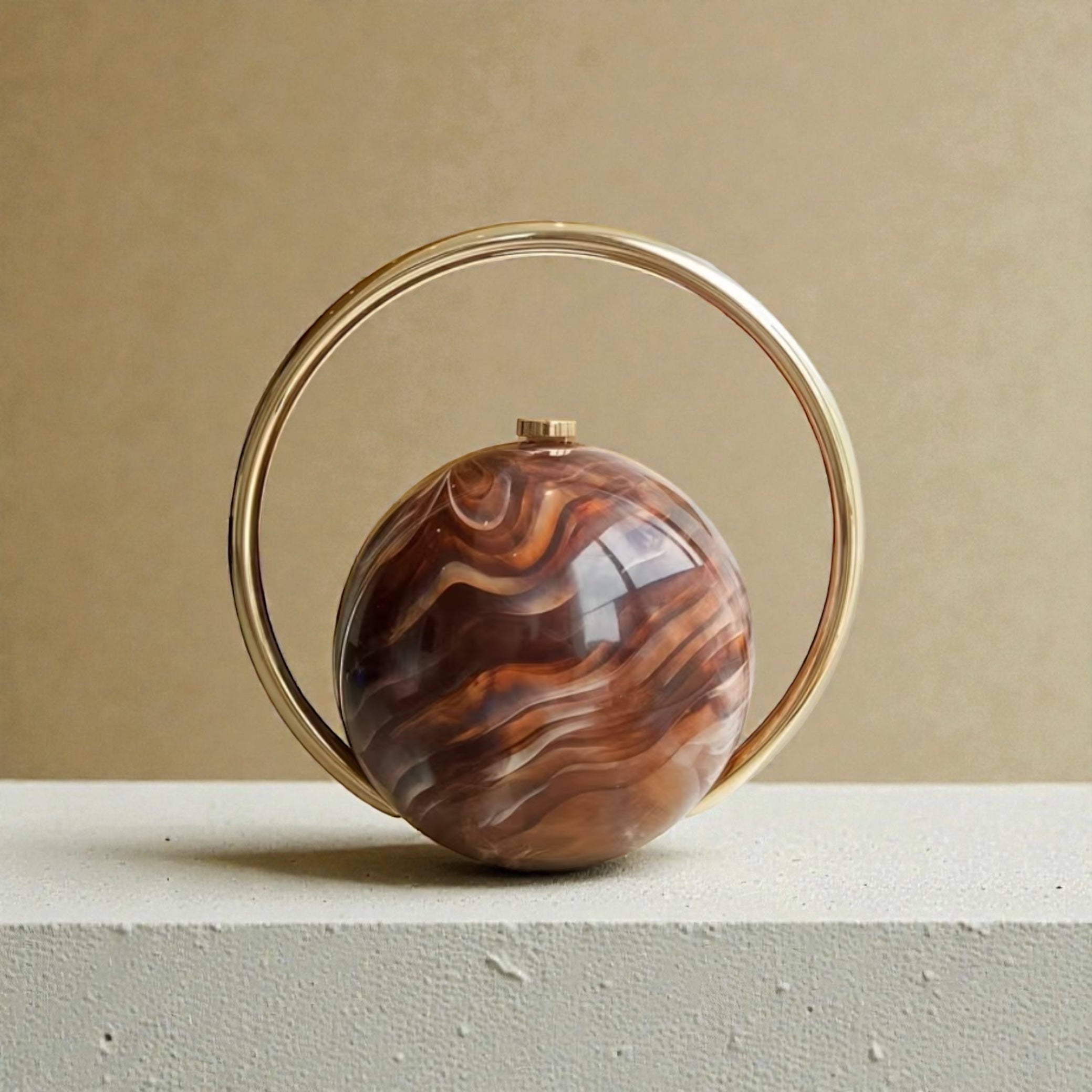 Ball and ring purse