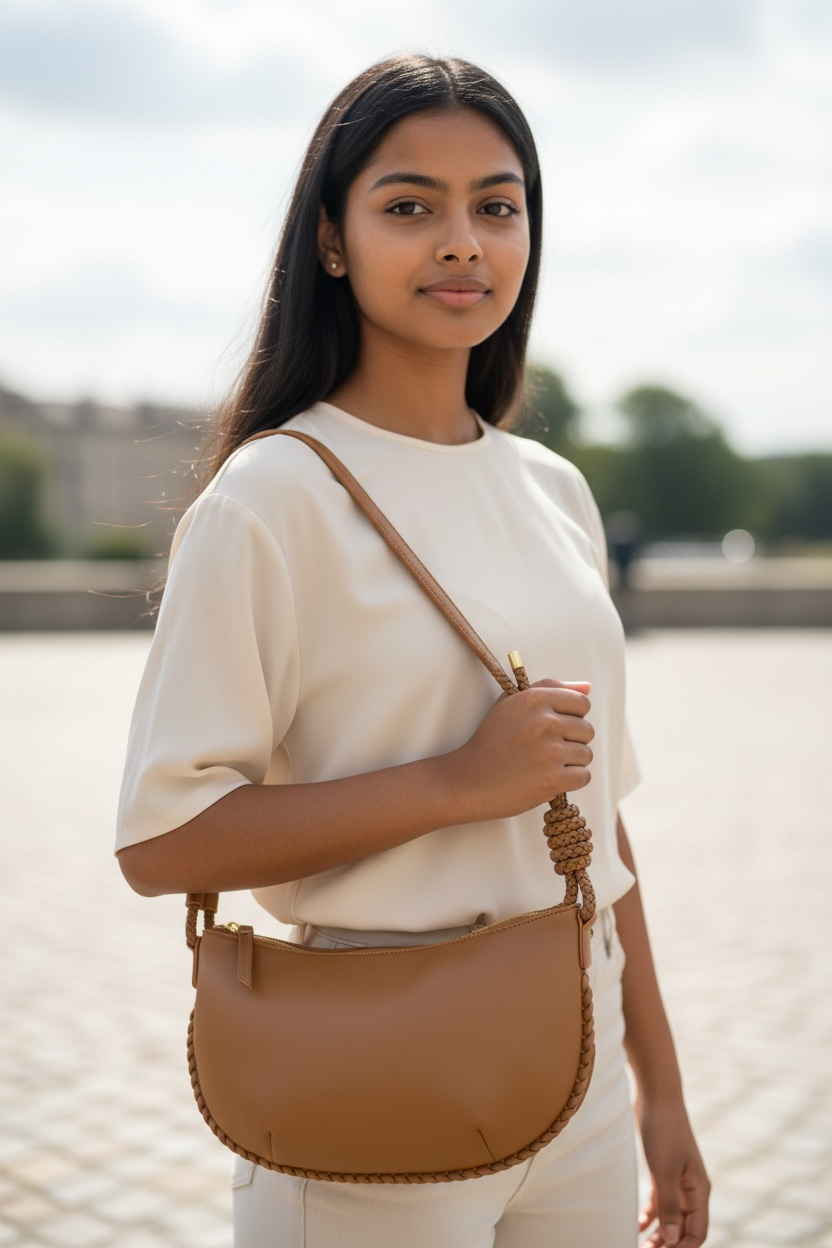 Brown Leather Handbag