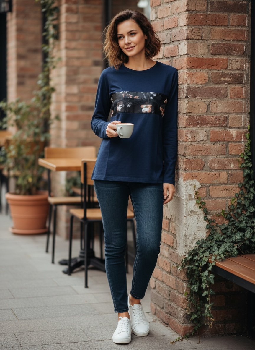 Long Sleeve Blue shirt